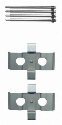 HELLA PAGID 8dz355203481 -  Комплектующие, колодки дискового тормоза